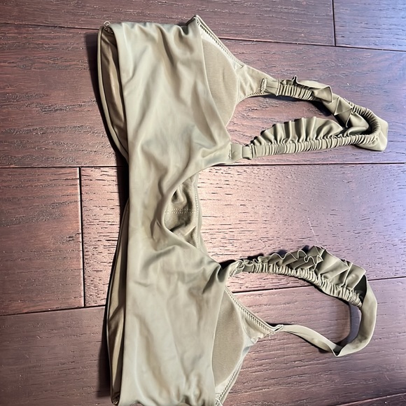 Aerie swim suit top, dark green, L - Picture 2 of 2